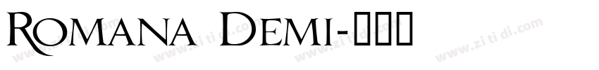 Romana Demi字体转换